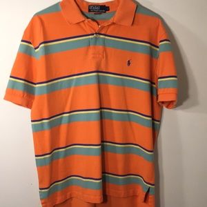 Polo by Ralph Lauren Short Sleeve orange and blue